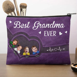 Custom Photo You Are Good Enough - Family Personalized Custom Cosmetic Bag - Gift For Mom, Grandma