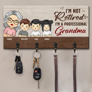 I'm A Professional Grandma - Family Personalized Custom Home Decor Key Hanger, Key Holder - House Warming Gift For Grandma