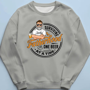 One Beer At A Time - Family Personalized Custom Unisex T-shirt, Hoodie, Sweatshirt - Gift For Dad