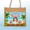 Best Dog Mom Ever - Dog Personalized Custom Tote Gift Bags, Jute Tote Bags, Beach Bags - Gift For Pet Owners, Pet Lovers