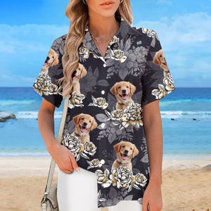 Custom Photo Summer Trip Gets Started - Dog & Cat Personalized Custom Unisex Tropical Hawaiian Aloha Shirt - Summer Vacation Gift, Gift For Pet Owners, Pet Lovers