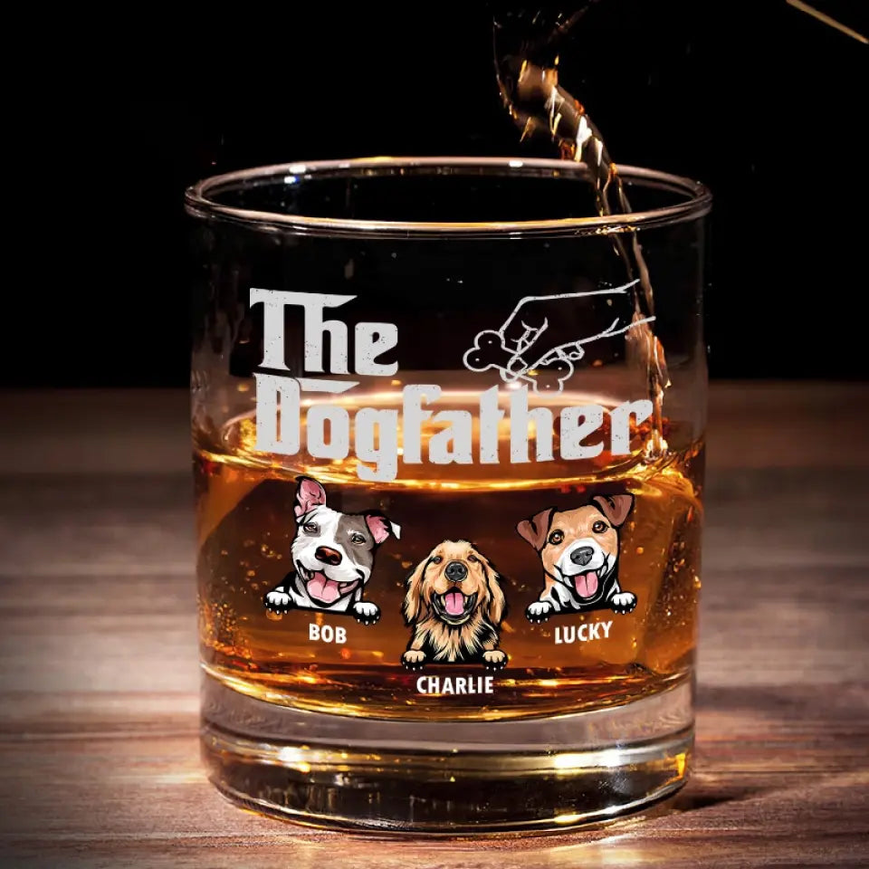 We Are Proud To Have You - Dog Personalized Custom Whiskey Glass - Gift For Pet Owners, Pet Lovers