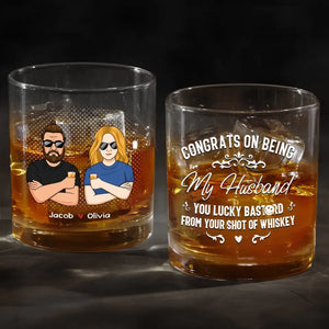 I'm Still Your Shot Of Whiskey - Couple Personalized Custom Whiskey Glass - Gift For Husband Wife, Anniversary