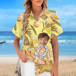 Custom Photo Summer Has Always Been My Favorite Season - Couple Personalized Custom Unisex Tropical Hawaiian Aloha Shirt - Summer Vacation Gift, Gift For Husband Wife, Anniversary