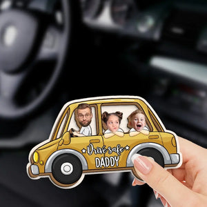 Custom Photo Drive Safe - Family Personalized Custom Car Visor Clip - Gift For Family Members