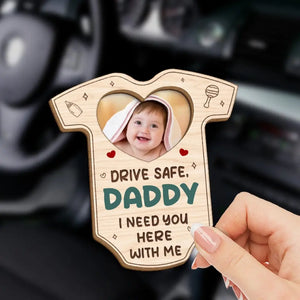 Custom Photo I Need You Here - Family Personalized Custom Car Visor Clip - Gift For Family Members