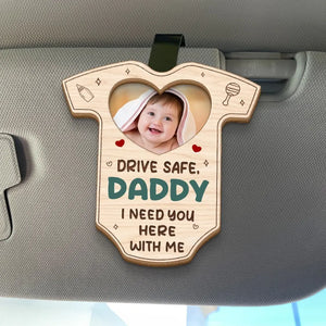 Custom Photo I Need You Here - Family Personalized Custom Car Visor Clip - Gift For Family Members