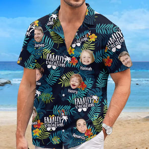 Custom Photo We Know Summer Is The Height Of Being Alive - Family Personalized Custom Unisex Tropical Hawaiian Aloha Shirt - Summer Vacation Gift, Gift For Family Members