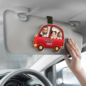 Custom Photo Drive Safe I Love You - Family Personalized Custom Car Visor Clip - Gift For Family Members