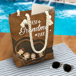 Every House Needs A Grandma In It - Family Personalized Custom Beach Bag - Gift For Mom, Grandma