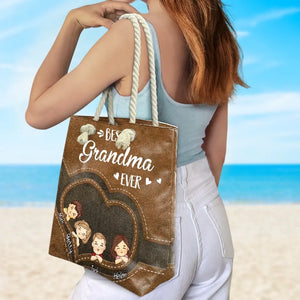 Every House Needs A Grandma In It - Family Personalized Custom Beach Bag - Gift For Mom, Grandma