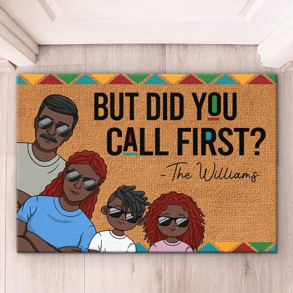 Our Family Looks Cool - Family Personalized Custom Home Decor Decorative Mat - House Warming Gift For Family Members