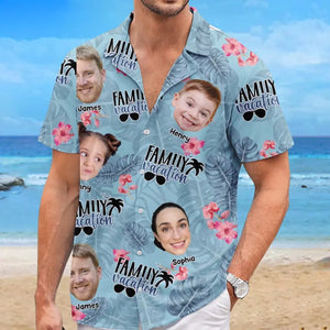 Custom Photo Summer Was Our Best Season - Family Personalized Custom Unisex Tropical Hawaiian Aloha Shirt - Summer Vacation Gift, Gift For Family Members