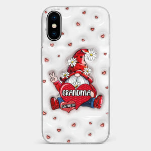 A Mother's Love Knows No Bounds - Family Personalized Custom 3D Inflated Effect Printed Clear Phone Case - Gift For Mom, Grandma