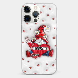 A Mother's Love Knows No Bounds - Family Personalized Custom 3D Inflated Effect Printed Clear Phone Case - Gift For Mom, Grandma