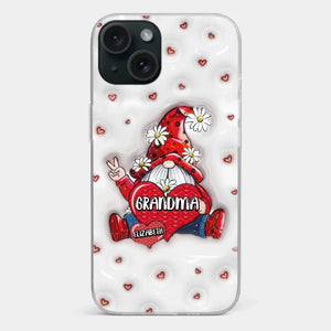 A Mother's Love Knows No Bounds - Family Personalized Custom 3D Inflated Effect Printed Clear Phone Case - Gift For Mom, Grandma