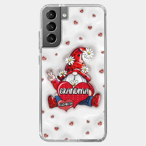 A Mother's Love Knows No Bounds - Family Personalized Custom 3D Inflated Effect Printed Clear Phone Case - Gift For Mom, Grandma