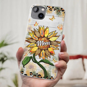 To The Wonderful Woman - Family Personalized Custom Clear Phone Case - Gift For Mom, Grandma