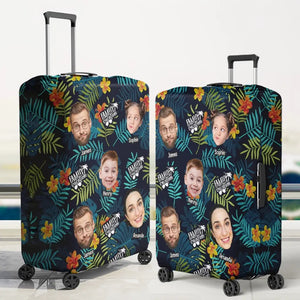 Custom Photo Families That Travel Together, Stay Together - Family Personalized Custom Luggage Cover - Summer Vacation Gift For Family Members