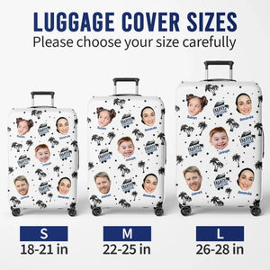 Custom Photo Making Memories One Trip At A Time - Family Personalized Custom Luggage Cover - Summer Vacation Gift For Family Members