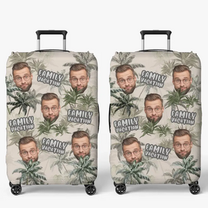 Custom Photo Family Trip Makes The Dream Trip - Family Personalized Custom Luggage Cover - Summer Vacation Gift For Family Members