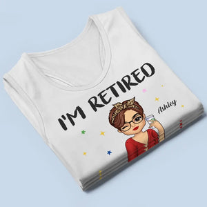 My Retirement Starts From Today - Personalized Custom Racer Back Tank Top - Appreciation, Retirement Gift For Coworkers, Work Friends, Colleagues