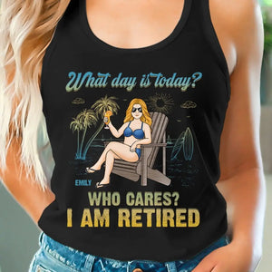 Retirement Is Sweet Please Take A Treat - Personalized Custom Racer Back Tank Top, T-Shirt - Appreciation, Retirement Gift For Coworkers, Work Friends, Colleagues