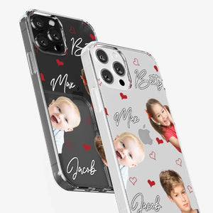 Custom Photo Love You So Much - Family Personalized Custom Clear Phone Case - Gift For Mom, Grandma