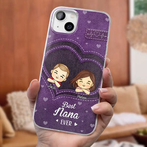 You Are The Most Awesome Mama - Family Personalized Custom Clear Phone Case - Gift For Mom, Grandma