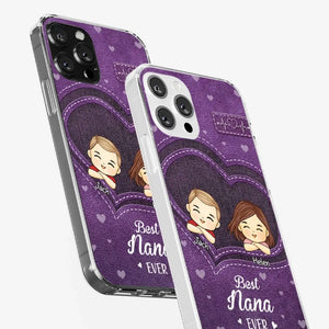 You Are The Most Awesome Mama - Family Personalized Custom Clear Phone Case - Gift For Mom, Grandma