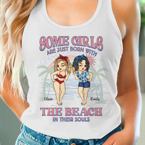 Girls Trip Cheaper Than Therapy - Bestie Personalized Custom Racer Back Tank Top - Gift For Best Friends, BFF, Sisters