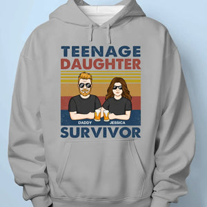 Teenager Daughter Survivor - Family Personalized Custom Unisex T-shirt, Hoodie, Sweatshirt - Gift For Dad