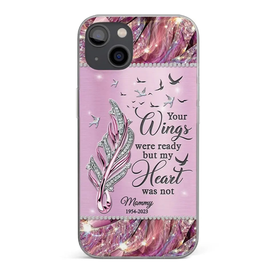 You'll Always Be In My Heart - Memorial Personalized Custom Clear Phone Case - Sympathy Gift For Family Members