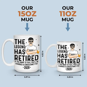 Retirement Is Wonderful - Personalized Custom Mug - Appreciation, Retirement Gift For Coworkers, Work Friends, Colleagues