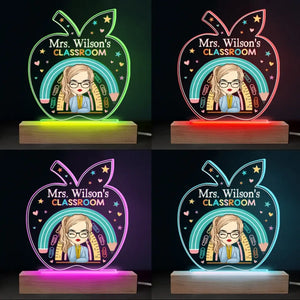 You Belong Here - Teacher Personalized Custom Shaped 3D LED Light - Gift For Teacher