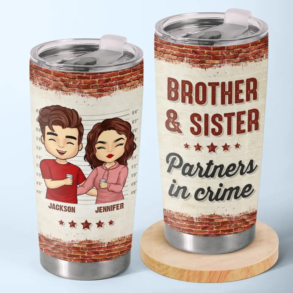 Siblings Are The Best Kind Of Friends - Family Personalized Custom Tumbler - Gift For Family Members, Siblings, Brothers, Sisters