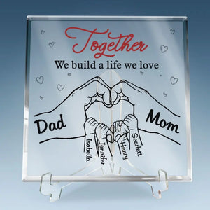 You And Roses Are Much The Same - Family Personalized Custom Square Shaped Acrylic Plaque - Gift For Family  Members