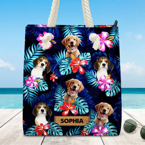 Custom Photo Summer Is Calling - Dog & Cat Personalized Custom Beach Bag - Summer Vacation Gift For Pet Owners, Pet Lovers