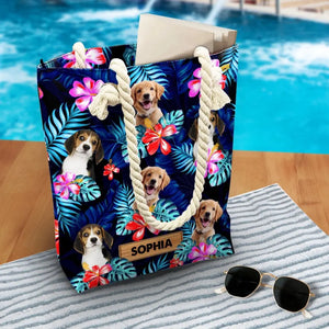 Custom Photo Summer Is Calling - Dog & Cat Personalized Custom Beach Bag - Summer Vacation Gift For Pet Owners, Pet Lovers