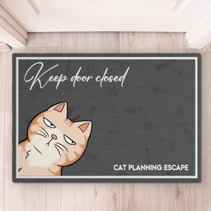 Wake Me Up When The Food Is Ready - Cat Personalized Custom Home Decor Decorative Mat - House Warming Gift For Pet Lovers, Pet Owners