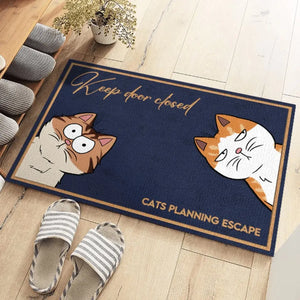 Wake Me Up When The Food Is Ready - Cat Personalized Custom Home Decor Decorative Mat - House Warming Gift For Pet Lovers, Pet Owners