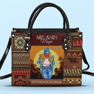 The Furest Form Of Art - Bestie Personalized Custom Leather Handbag - Gift For Best Friends, BFF, Sisters