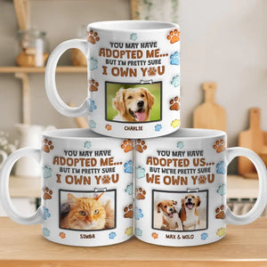 Custom Photo Dogs Never Bite Me, Just Humans - Dog & Cat Personalized Custom 3D Inflated Effect Printed Mug - Gift For Pet Owners, Pet Lovers