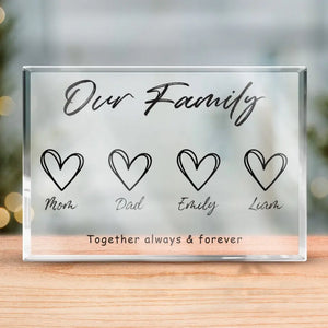 This Is Our Happily Ever After - Family Personalized Custom Rectangle Shaped Acrylic Plaque - Gift For Family Members