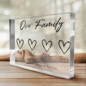 This Is Our Happily Ever After - Family Personalized Custom Rectangle Shaped Acrylic Plaque - Gift For Family Members