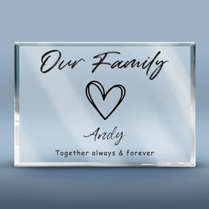 This Is Our Happily Ever After - Family Personalized Custom Rectangle Shaped Acrylic Plaque - Gift For Family Members