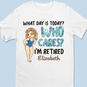 What Day Is Today - Personalized Custom Racer Back Tank Top - Appreciation, Retirement Gift For Coworkers, Work Friends, Colleagues