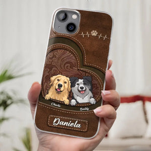 Life Is Better With Dogs - Dog Personalized Custom Clear Phone Case - Gift For Pet Owners, Pet Lovers