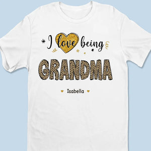 Being A Grandma, Being A Golden Life - Family Personalized Custom Racer Back Tank Top - Gift For Mom, Grandma