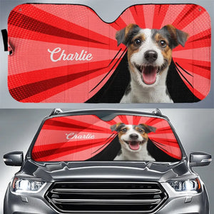 Custom Photo I Can Feel The Heat Of This Summer - Dog & Cat Personalized Custom Auto Windshield Sunshade, Car Window Protector - Summer Vacation Gift For Pet Owners, Pet Lovers